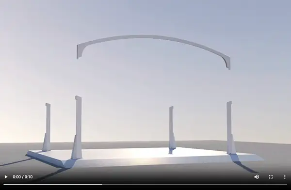 animation carport 3D